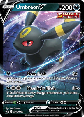 Umbreon V SWSH203, Sword & Shield Promos, Holo, English Pokémon TCG card