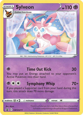 Sylveon SWSH211, Sword & Shield Promos, Holo, English Pokémon TCG card