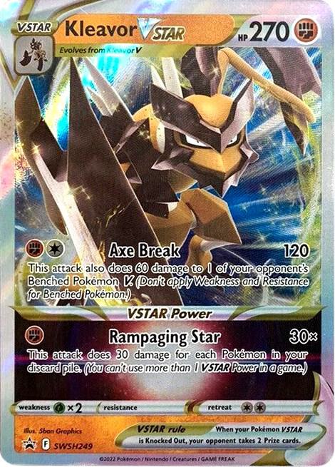 Kleavor VSTAR SWSH249, Sword & Shield Promos, Holo, English Pokémon TCG card