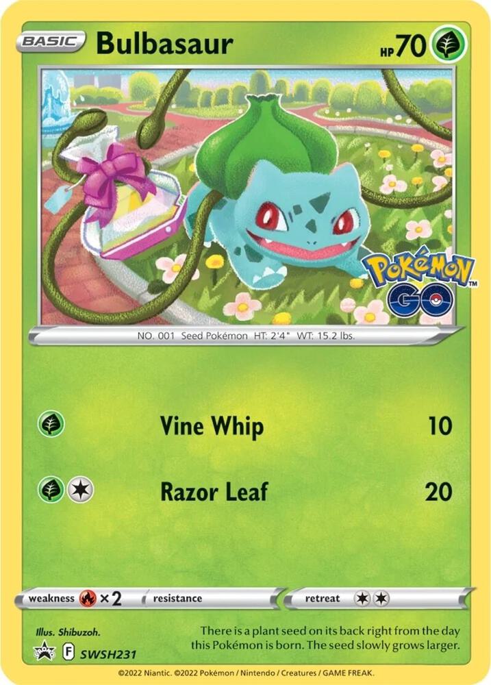 Bulbasaur SWSH231, Sword & Shield Promos, Holo, English Pokémon TCG card