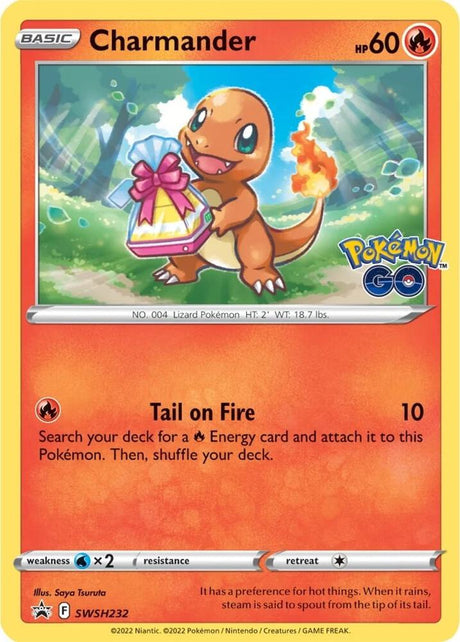 Charmander SWSH232, Sword & Shield Promos, Holo, English Pokémon TCG card