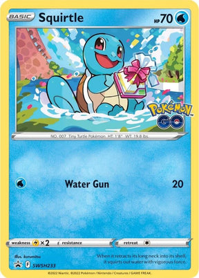 Squirtle SWSH233, Sword & Shield Promos, Holo, English Pokémon TCG card