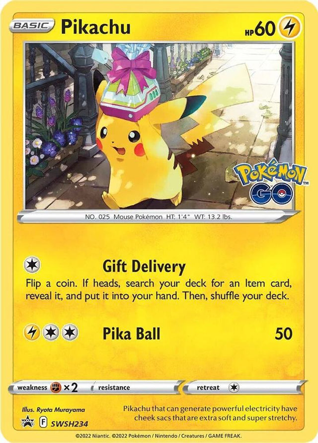 Pikachu SWSH234, Sword & Shield Promos, Holo, English Pokémon TCG card