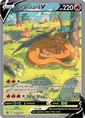 Charizard V SWSH260, Sword & Shield Promos, Holo, English Pokémon TCG card
