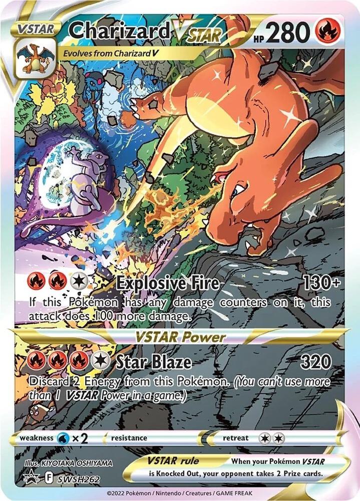 Charizard VSTAR SWSH262, Sword & Shield Promos, Textured, English Pokémon TCG card
