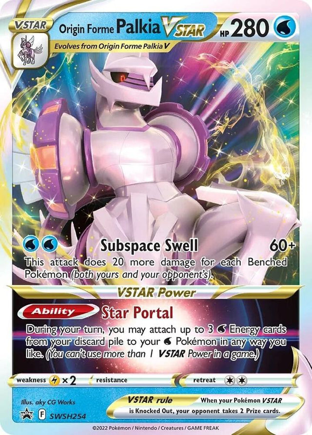 Origin Forme Palkia VSTAR SWSH254, Sword & Shield Promos, Holo, English Pokémon TCG card