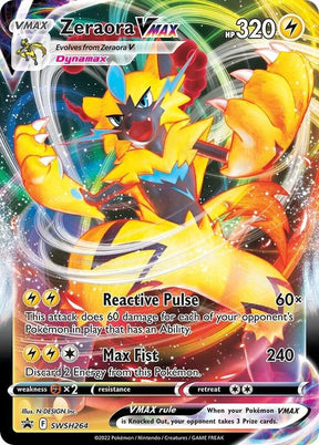 Zeraora VMAX SWSH264, Sword & Shield Promos, Holo, English Pokémon TCG card