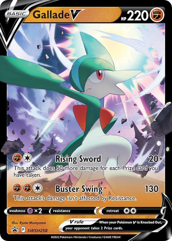 Gallade V SWSH258, Sword & Shield Promos, Holo, English Pokémon TCG card