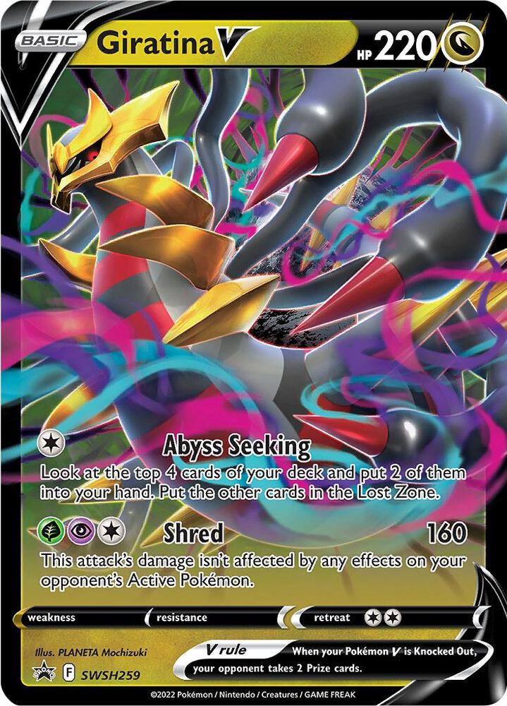 Giratina V SWSH259, Sword & Shield Promos, Holo, English Pokémon TCG card