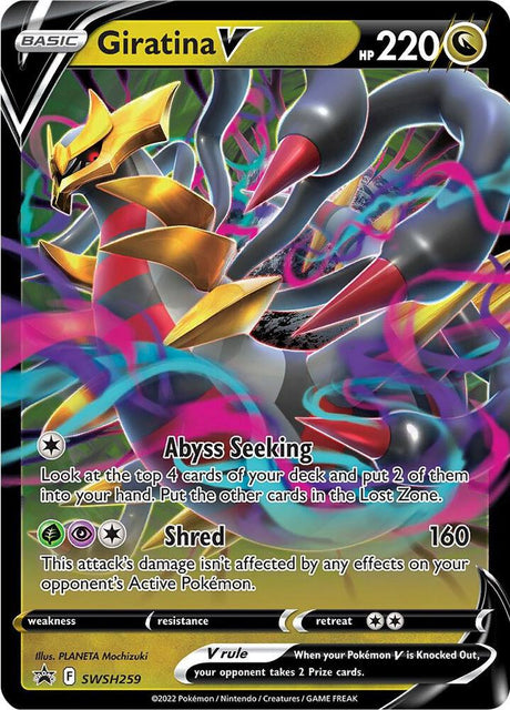 Giratina V SWSH259, Sword & Shield Promos, Holo, English Pokémon TCG card