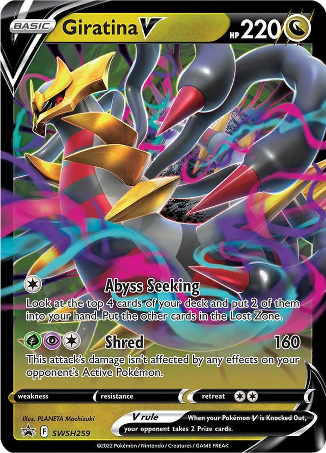 Giratina V SWSH259, Sword & Shield Promos, Holo, English Pokémon TCG card