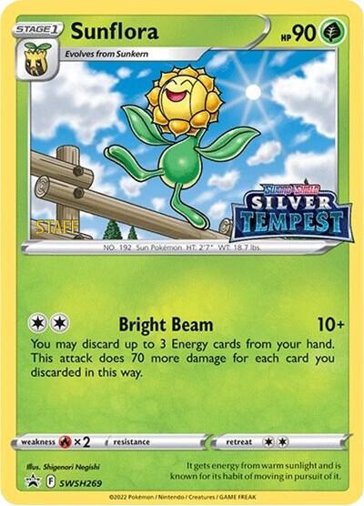 Sunflora (Prerelease) [STAFF] SWSH269, Sword & Shield Promos, Holo, English Pokémon TCG card