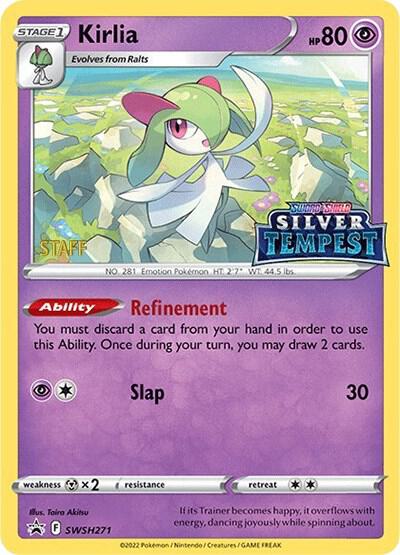Kirlia (Prerelease) [STAFF] SWSH271, Sword & Shield Promos, Holo, English Pokémon TCG card