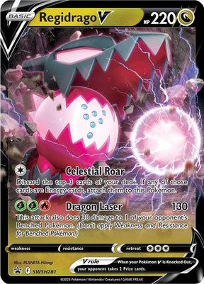 Regidrago V SWSH281, Sword & Shield Promos, Holo, English Pokémon TCG card