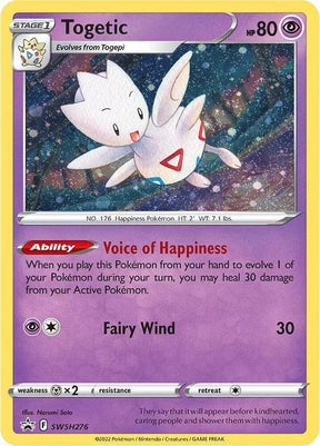Togetic SWSH276, Sword & Shield Promos, Holo, English Pokémon TCG card