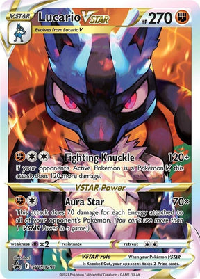 Lucario VSTAR SWSH291, Sword & Shield Promos, Textured, English Pokémon TCG card