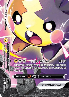Morpeko V-Union SWSH289, Sword & Shield Promos, Textured, English Pokémon TCG card