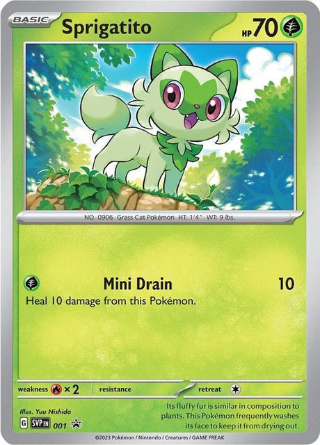 Sprigatito 001 - Pokemon TCG Scarlet & Violet Promos card