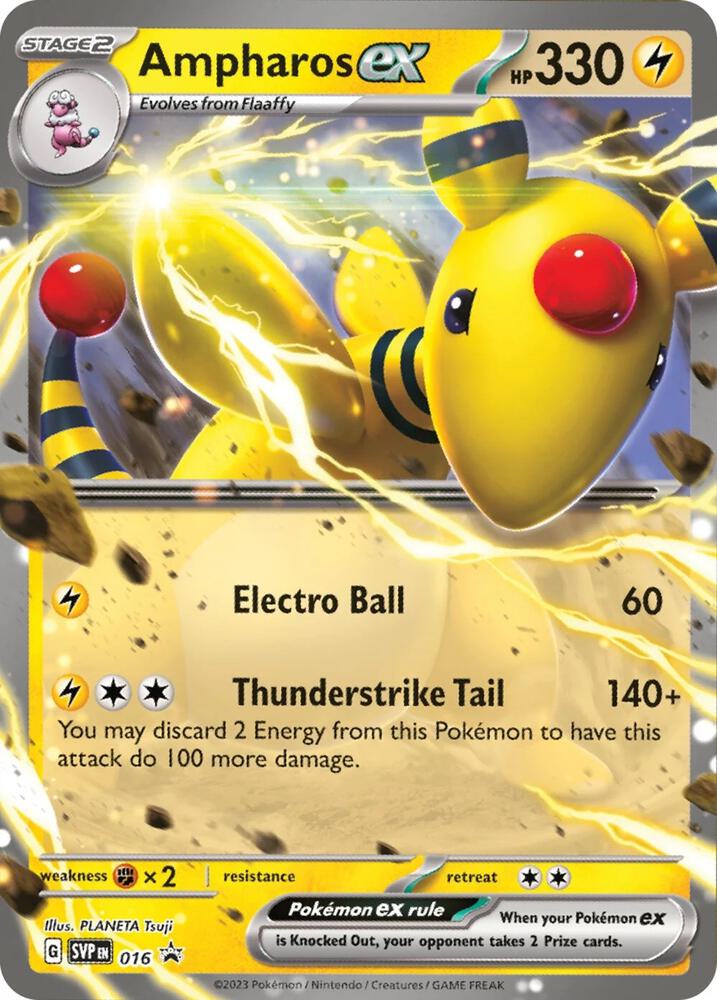 Ampharos ex 016 - Pokemon TCG Scarlet & Violet Promos card