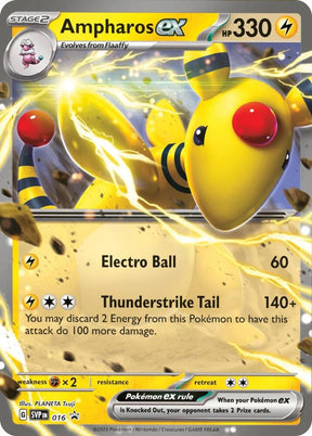 Ampharos ex 016 - Pokemon TCG Scarlet & Violet Promos card