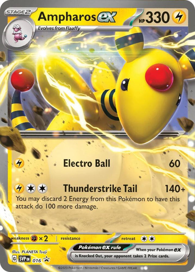 Ampharos ex 016 - Pokemon TCG Scarlet & Violet Promos card