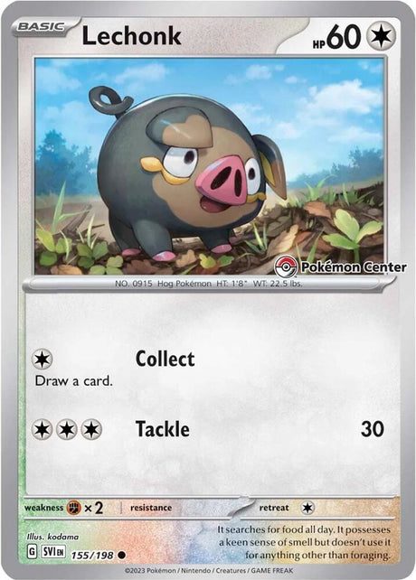 Lechonk (Pokemon Center Exclusive) 155 - Pokemon TCG Scarlet & Violet Promos card