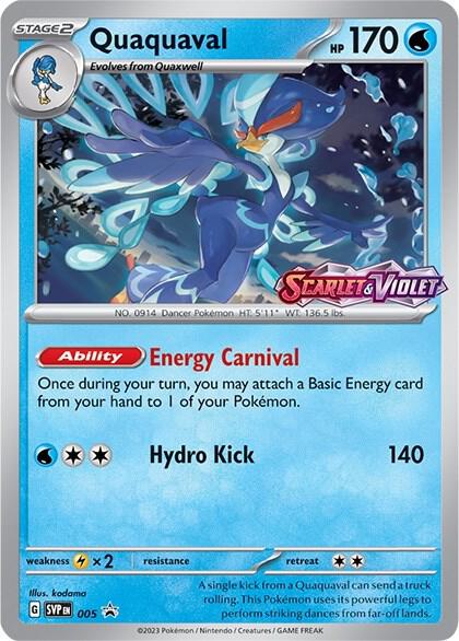 Quaquaval (Prerelease) 005 - Pokemon TCG Scarlet & Violet Promos card