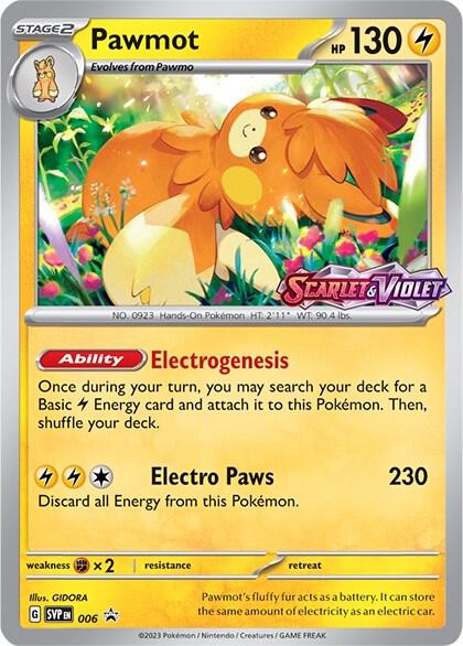 Pawmot (Prerelease) 006 - Pokemon TCG Scarlet & Violet Promos card