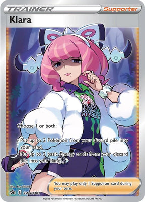 Klara (Full Art) SWSH302, Sword & Shield Promos, Textured, English Pokémon TCG card