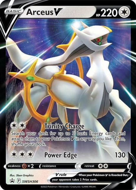Arceus V SWSH306, Sword & Shield Promos, Holo, English Pokémon TCG card