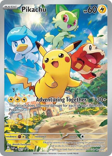 Pikachu 027 - Pokemon TCG Scarlet & Violet Promos card