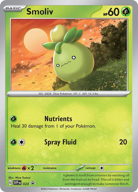 Smoliv 023 - Pokemon TCG Scarlet & Violet Promos card
