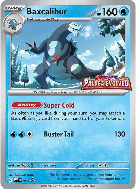 Baxcalibur (Prerelease) 019 - Pokemon TCG Scarlet & Violet Promos card