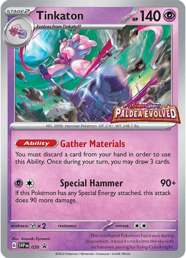 Tinkaton (Prerelease) 020 - Pokemon TCG Scarlet & Violet Promos card
