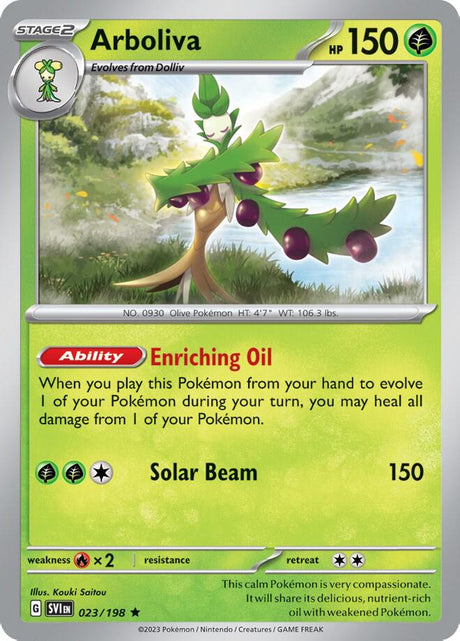 Arboliva (Line Holo) 023 - Pokemon TCG Scarlet & Violet Promos card