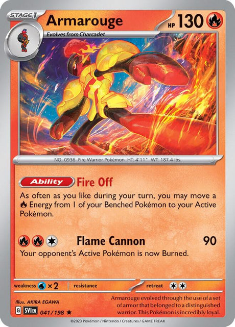 Armarouge (Line Holo) 041 - Pokemon TCG Scarlet & Violet Promos card