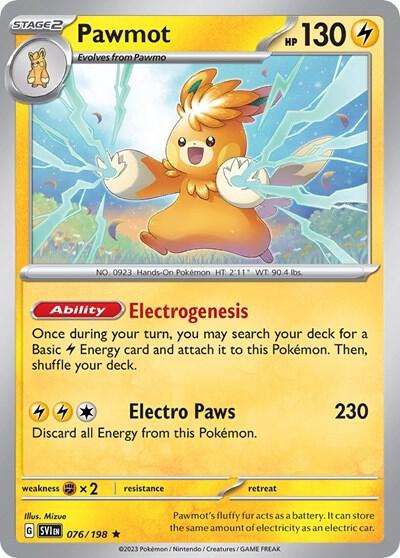 Pawmot (Line Holo) 076 - Pokemon TCG Scarlet & Violet Promos card