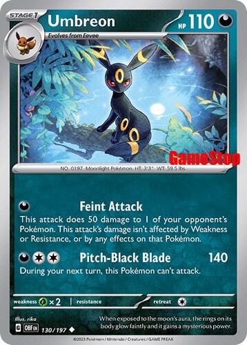 Umbreon (GameStop Exclusive) 130 - Pokemon TCG Scarlet & Violet Promos card