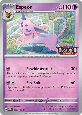 Espeon (Best Buy Exclusive) 086 - Pokemon TCG Scarlet & Violet Promos card