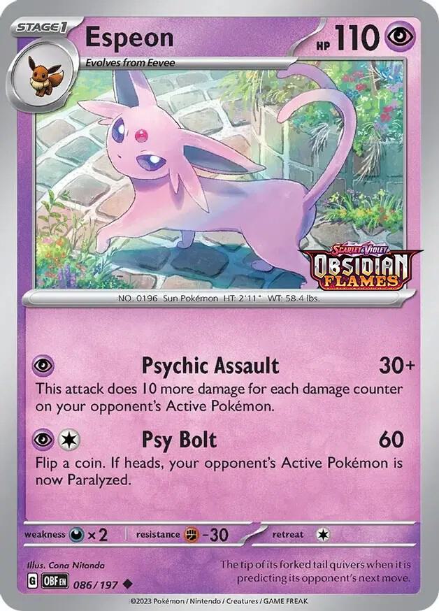 Espeon (Best Buy Exclusive) 086 - Pokemon TCG Scarlet & Violet Promos card