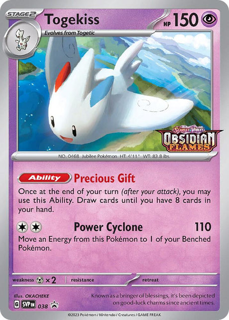 Togekiss (Prerelease) 038 - Pokemon TCG Scarlet & Violet Promos card
