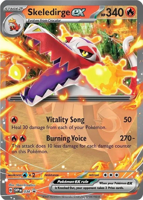 Skeledirge ex 034 - Pokemon TCG Scarlet & Violet Promos card