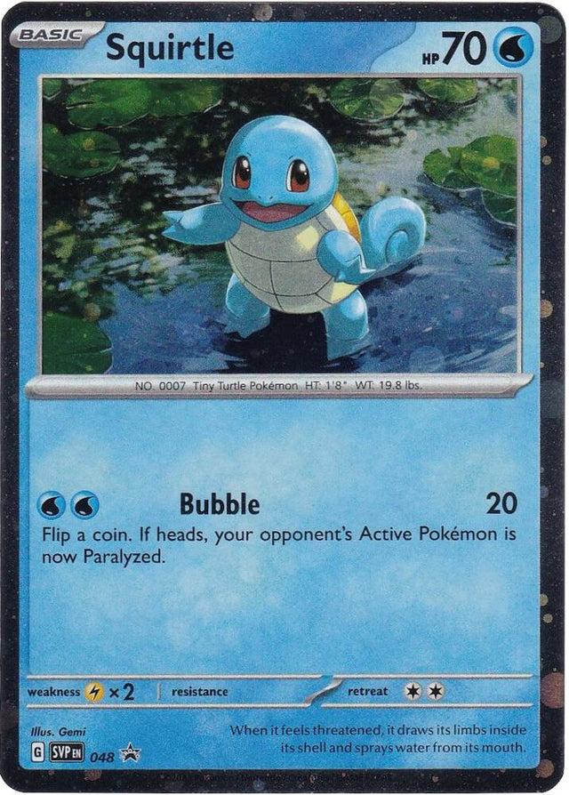 Squirtle (Cosmos Holo) 048 - Pokemon TCG Scarlet & Violet Promos card