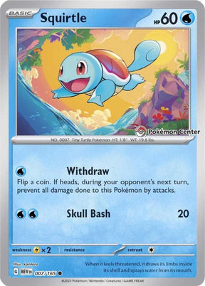 Squirtle (Pokemon Center Exclusive) 007 - Pokemon TCG Scarlet & Violet Promos card