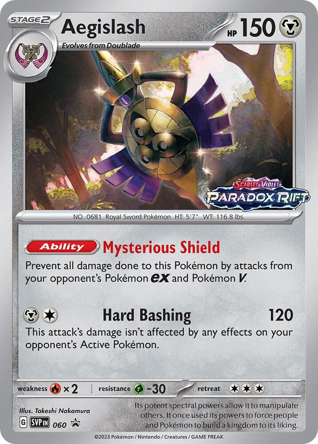 Aegislash (Prerelease) 060 - Pokemon TCG Scarlet & Violet Promos card