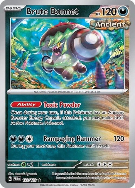 Brute Bonnet (Cosmos Holo) 123 - Pokemon TCG Scarlet & Violet Promos card