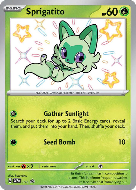 Sprigatito 076 - Pokemon TCG Scarlet & Violet Promos card