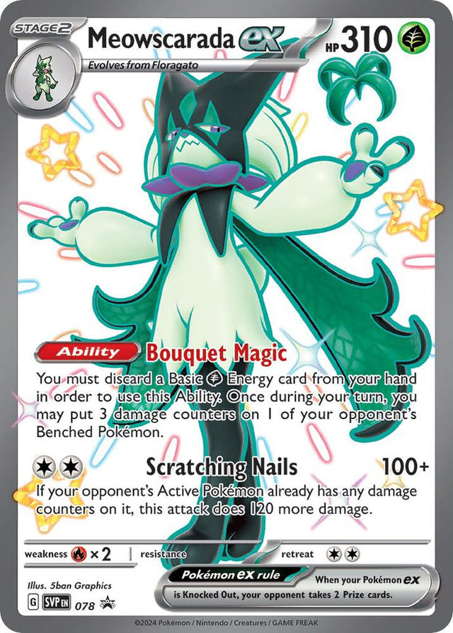 Meowscarada ex 078 - Pokemon TCG Scarlet & Violet Promos card