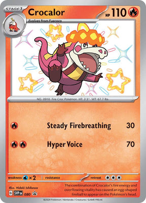 Crocalor 080 - Pokemon TCG Scarlet & Violet Promos card