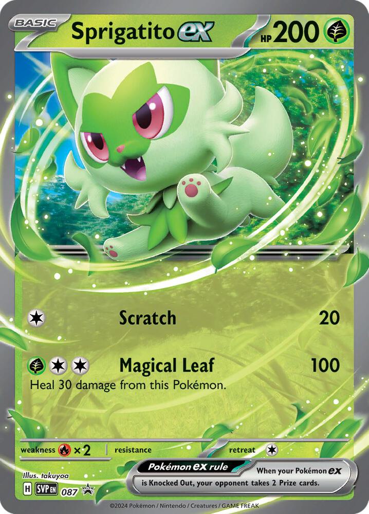 Sprigatito ex 087 - Pokemon TCG Scarlet & Violet Promos card